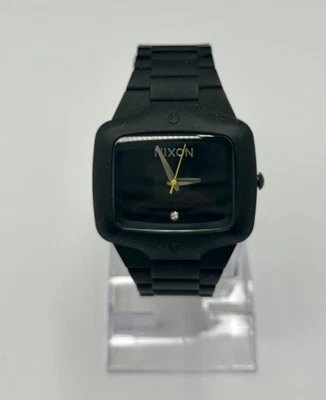 NIXON MENS YES IT IS REAL THE RUBBER PLAYER STAINLESS STEEL Wrist Watch Quartz - image 1 of 4