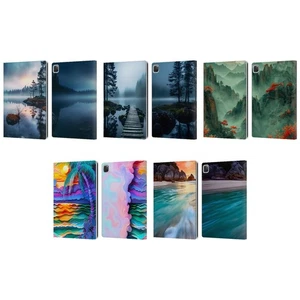 OFFICIAL HAROULITA SCENERIES LEATHER BOOK WALLET CASE FOR APPLE iPAD - Picture 1 of 11