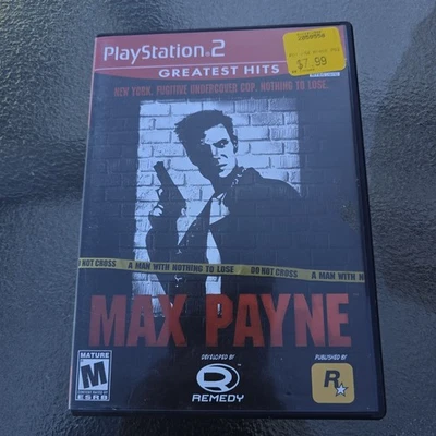 Max Payne PS2 Greatest Hits Complete CIB Tested Sony PlayStation 2 - Image 1 of 3