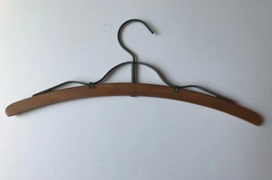 ANTIQUE 1923 Wooden Clothing Hanger Stay Fast Collectible Wooden Hanger Rare - Picture 1 of 4
