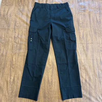 Men's Elbeco Cargo Tactical Pants 36R Black EMT Comfort Grip Waistband - Image 1 of 4