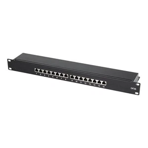Logilink NP0076 Cat.6A Patchpanel 16 Ports STP 19" 1 HE geschirmt Einbau schwarz - Bild 1 von 7