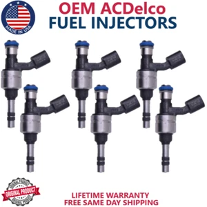 x6 GENUINE ACDelco Fuel Injectors For 2012-2017 GMC Terrain 3.0L V6 #12634126 - Picture 1 of 3