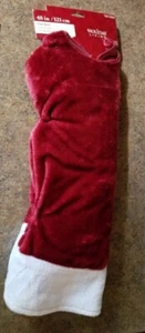 Brand NEW Holiday Living Christmas Tree Skirt Red Velvet with White Trim 48" - Picture 1 of 4