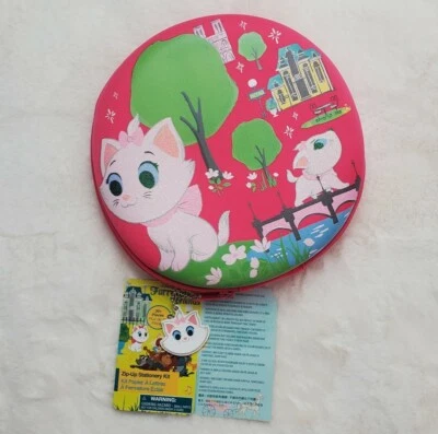 Novo com etiquetas Disney Furrytale Friends kit estacionário com zíper tamanho único cor rosa  - Imagem 1 de 4