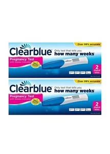 Clearblue Digital con indicador de semanas prueba de embarazo - paquete de 2 - envío rápido en ee. uu. - Imagen 1 de 4