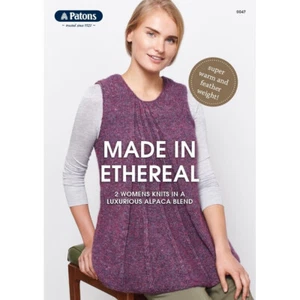 Patons' Made In Ethereal Pattern Book 2 knits for Alpaca Blend Yarn/Wool - Picture 1 of 3