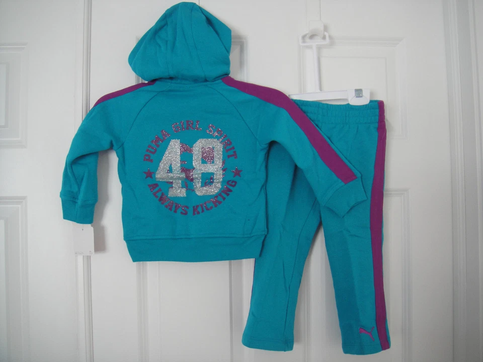 PUMA NUEVO CON ETIQUETAS 2 PIEZAS Traje de Pista Sudadera Top Chaqueta Sudadera Pantalones Calentamiento 48 2 3 4 5 6 Foto 1 de 1