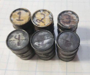Warhammer 40k Citadel Terrain Fuel Oil Drums x6 Lot - Objective Painted - Picture 1 of 2