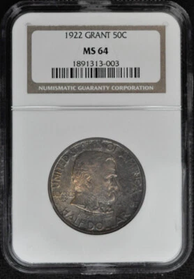1922 Grant 50c Commemorative NGC MS64 - Image 1 of 4
