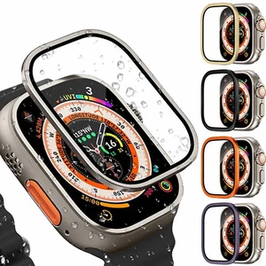 Pour Apple Watch Ultra 2 49mm Verre Trempé Titane Protecteur d'écran Housse - Photo 1 sur 8