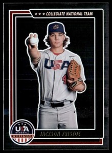 2022 Panini USA Baseball Stars & Stripes Jackson Fristoe USA #9
