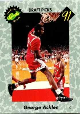 1991 Classic Draft Picks Basketball Trading Card #19 🏀 GEORGE ACKLES - Image 1 of 2