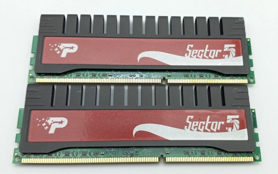 Lot of 2 Kit of 2 Patriot Sector 5 PGV38G1333ELK DDR3 8GB (2x4G) 16GB Total - Image 1 of 2