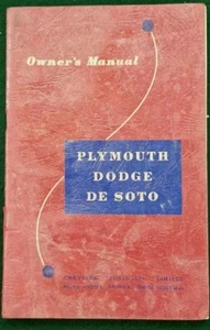 Plymouth Dodge De Soto manual del dueño - Imagen 1 de 3