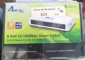 Airlink 101 8-Port 100Mbs Ethernet Switch Model ASW308 - Picture 1 of 2