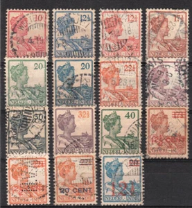 Netherlands - Indie Old used definitive stamps lot/set - Picture 1 of 1
