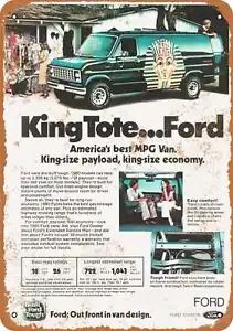 Metal Sign - 1979 King Tote Ford Van -- Vintage Look - Picture 1 of 2