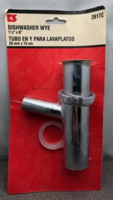 Труба посудомоечной машины CS от Moen Appliance Wye, 1-1/2 дюйма x 6 дюймов x 7/8 дюйма новая из старых запасов. - Изображение 1 из 3