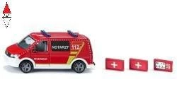SIKU 1/50 VW T6 EMERGENCY CAR - Immagine 1 di 1