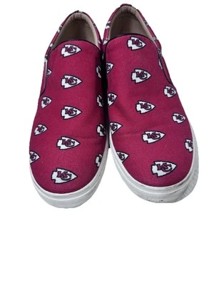 Zapatos sin cordones para mujer NFL Kansas City Chiefs, logotipo de fútbol americano talla 10 Foto 1 de 4