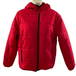 Sears Roebuck ~ Youth Red Puffer Jacket ~ size L 14/16 - Picture 1 of 9
