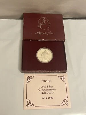 1982 George Washington Commemorative Half Dollar Silver Proofs - .90% Silver - Image 1 of 4