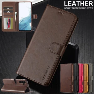 Leather Flip Wallet Case Cover For Samsung S25 S24 S23 S22 S21 S20 Ultra Note20 - Picture 1 of 65