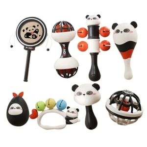 Early Education Rattle Toy Baby Panda Theme Sensory Auditory Enlightentment Toy - Picture 1 of 12