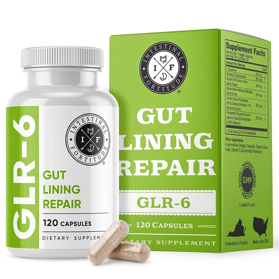 Gut Lining Repair Supplement Glr-6 by Intestinal Fortitude With L Glutamine