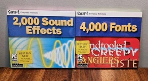 4000 Fonts & 2000 Sound Effects Computer Software CD - Picture 1 of 4