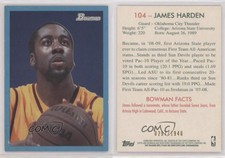 2009-10 Bowman '48 Blue /1948 James Harden #104 Rookie RC