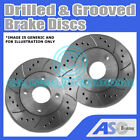 2x Drilled and Grooved 5 Stud 262mm Solid OE Quality Brake Discs(Pair) D_G_2766