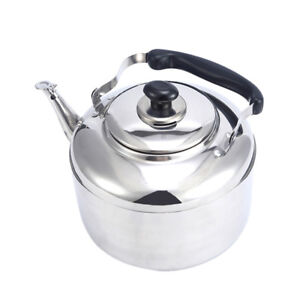 Stainless Steel Whistle Kettle Whistling Hot Water Pot Tea Coffee Maker 5L