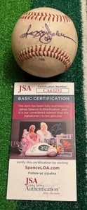 REGGIE JACKSON Autographed Signed Rawlings NYPL Baseball JSA COA/HOLO - Picture 1 of 4
