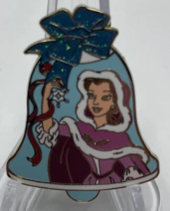 Belle Beauty And The Beast Christmas Holiday Bell Disney LE 250 Pin - Picture 1 of 8