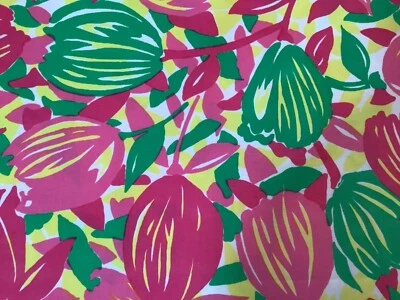 Key West Lilly Pulitzer Hand Print ~LILLY’S TULIPS~ fabric~35 1/2” ~NOS - Image 1 of 4