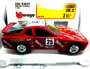 NEW. Burago. PORSCHE 924 TURBO GR.2. 1/24 In original box. SCALE MODEL. Die-cast - Picture 1 of 11