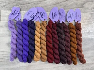 12 SKEINS WILTEX VINEYARD SILK MERINO WOOL THREAD NEEDLEPOINT EMBROIDERY LOT - Picture 1 of 1