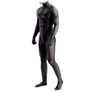 Black Muscle Jumpsuit Stage Suit Cosplay Bodysuit Costume Halloween KTV Props - Picture 1 of 10