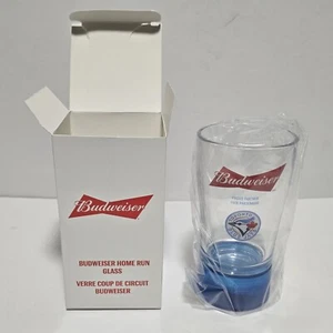 Toronto Blue Jays Blue Light Synced BUDWEISER Home Run Glass MLB Baseball Beer - Imagen 1 de 7
