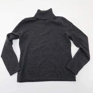 Suéter Pullover Lord & Taylor Mujer Gris Cachemira Manga Larga Cuello Alto Talla PM - Imagen 1 de 7