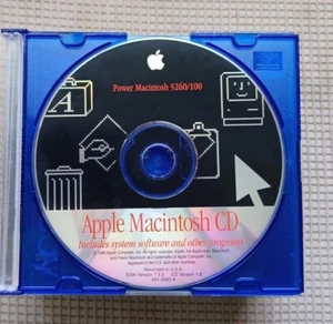 Vintage 1996 Apple Power Macintosh Mac 5260/100 SSW 7.5.3 CD Version 1.0 USA - Picture 1 of 1