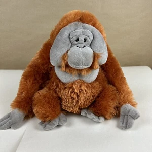 Wild Republic Orangutan Plush Stuffed Animal Realistic Orange/Gray 12” - Picture 1 of 7