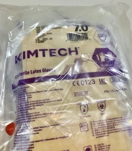 (20) PAIRS KIMTECH G3 STERILE NITRILE GLOVES HAND SPECIFIC CLEANROOM SIZE 7.0 - Picture 1 of 2