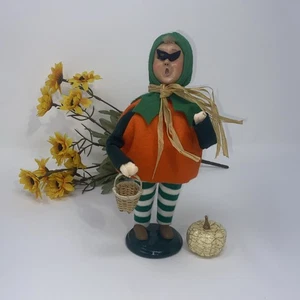 Byers Choice Masked Pumpkin Costume Trick or Treater Halloween Carolers - Picture 1 of 12