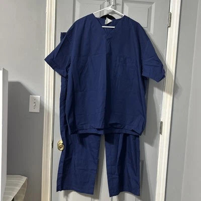 PANTALÓN CON CORDÓN CONJUNTO EXFOLIANTE ALL HEART BASICS--AZUL REAL- XL--UNISEX Foto 1 de 4