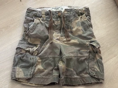 Pantalones Cortos Carga Vintage Años 90 Y2K Abercrombie Camuflaje Talla 16 Se Ajusta Sueltos ¡BONITOS! Foto 1 de 4