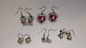 5 Paar Alabama Football Ohrringe - Bild 1 von 6