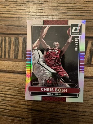 Donruss Season Stat Line 2014-15 Chris Bosh/162 refractor de calor raro Foto 1 de 2
